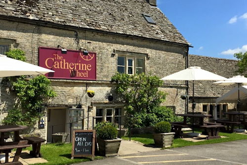 Front view of the catherine wheel bidbury